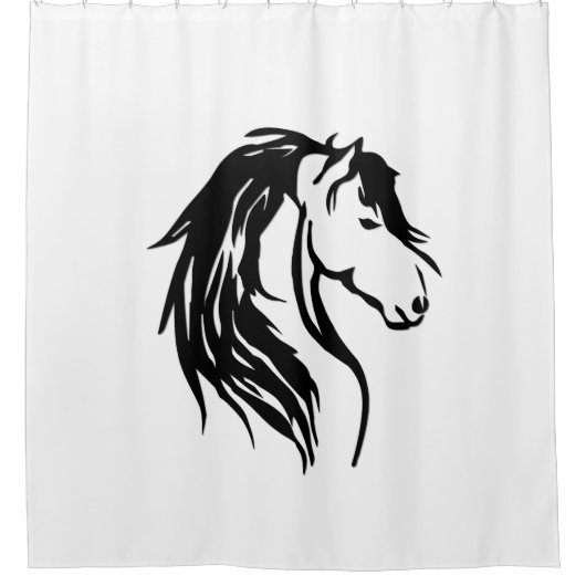 Edelpferd Duschvorhang (Vorderseite)
