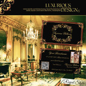 Edelschwarz-Braungold mit Foto und QR-Code Visitenkarte