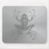 Edelstahl-Baum-Frosch Mousepad (Vorne)