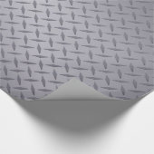 Edelstahl-Diamantplatte Geschenkpapier (Ecke)