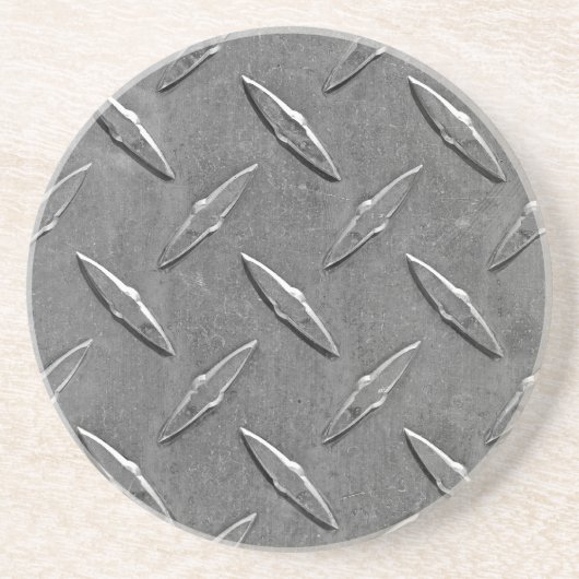 Edelstahl-Diamantplatte Getränkeuntersetzer (Vorne)