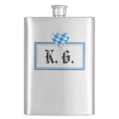 Edelstahl Flachmann (Vorderseite)