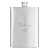 Edelstahl Flachmann (Vorderseite)