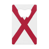 Edelstahl-Flaschenöffner mit Flagge von Alabama Geldbeutel Flaschenöffner (Vorderseite)