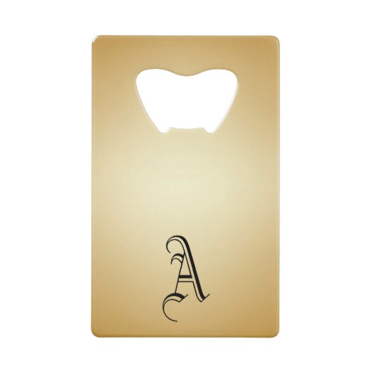 Edelstahl-Flaschenöffner mit Monogramm Geldbeutel Flaschenöffner (Vorderseite)