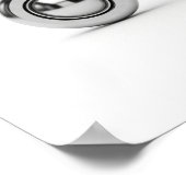 Edelstahl-Gewindespinner Poster (Ecke)