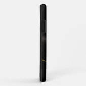 Edelstahl-Goldakzent aus schwarzem Imitat Case-Mate iPhone Hülle (Hinten/Rechts)