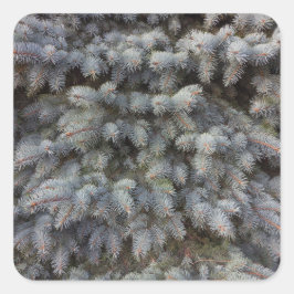 Edelstahl, grau, grün und blau, klassisch quadratischer aufkleber