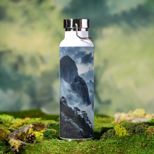 Edelstahl-Isolierwasserflasche mit nebliger Trinkflasche (Außenbereich (gedreht))