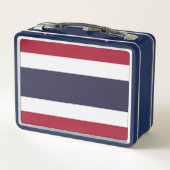 Edelstahl-Lunchbox mit Flagge Thailands Metall Brotdose (Rückseite)