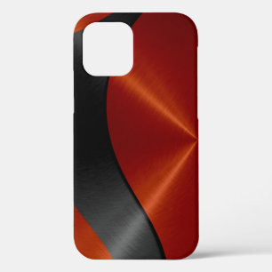Edelstahl Metall in Orange und Schwarz Case-Mate iPhone Hülle