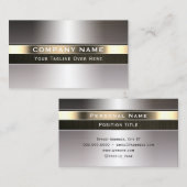 Edelstahl-Metall-Silber-Gold-Visitenkarte Visitenkarte (Vorne/Hinten)