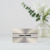 Edelstahl-Metall Visitenkarte (Stehend Vorderseite)