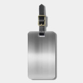 Edelstahl-Metallblick Gepäckanhänger (Vorderseite vertikal)