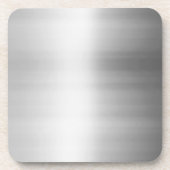 Edelstahl-Metallblick Getränkeuntersetzer (Vorderseite)