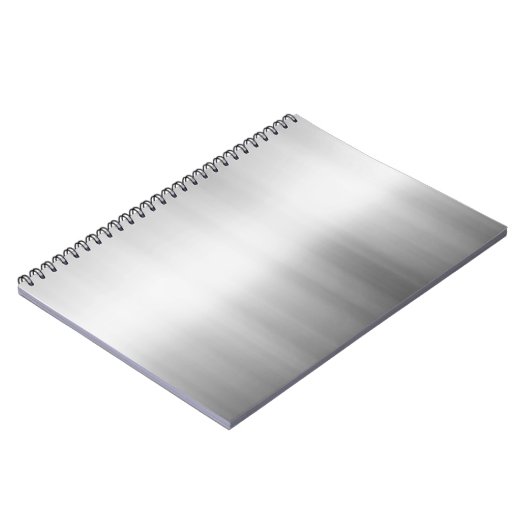 Edelstahl-Metallblick Notizblock (Linke Seite)