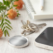 Edelstahl-Metallblick Schlüsselanhänger (Seite)