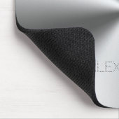 Edelstahl-Metallic-Textur kundenspezifische Monogr Mousepad (Ecke)