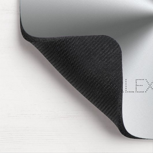 Edelstahl-Metallic-Textur kundenspezifische Monogr Mousepad (Ecke)