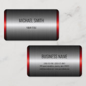 Edelstahl-Metallschau #4 Visitenkarte (Vorne/Hinten)