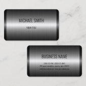 Edelstahl-Metallschau #8 Visitenkarte (Vorne/Hinten)