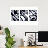 Edelstahl Poster (Heimbüro)