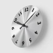 Edelstahl Runde Wanduhr (Winkel)