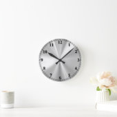 Edelstahl Runde Wanduhr (Zuhause)