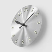 Edelstahl Runde Wanduhr (Winkel)