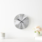 Edelstahl Runde Wanduhr (Zuhause)