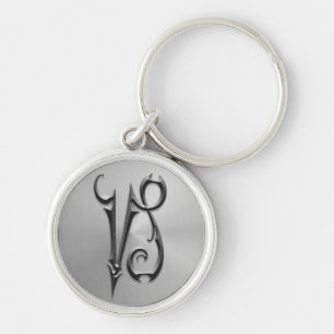 Edelstahl-Steinbock-Symbol Schlüsselanhänger