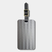 Edelstahl-strukturiertes industrielles Metallblatt Gepäckanhänger (Vorderseite vertikal)