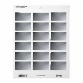 Edelstahl-Textur mit Lichteffekten Adressaufkleber (Vorne)