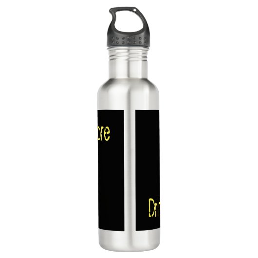 Edelstahl Trinken mehr Text Edelstahlflasche (Rückseite)