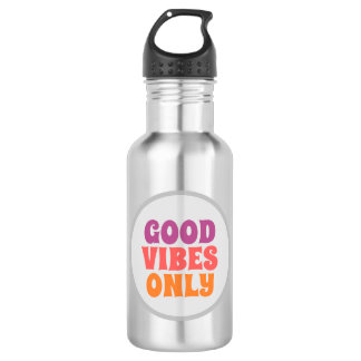 Edelstahl-Trinkflasche "Good vibes only" Edelstahlflasche