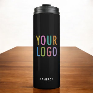 Edelstahl-Tumbler mit schwarzer Oberfläche, Busine Thermosbecher