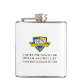 Edelstahl-Vinyl wickelte Flasche - 6oz oder 8oz Flachmann (Vorderseite)