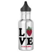 Edelstahl-Wasser-Flasche Edelstahlflasche (Links)