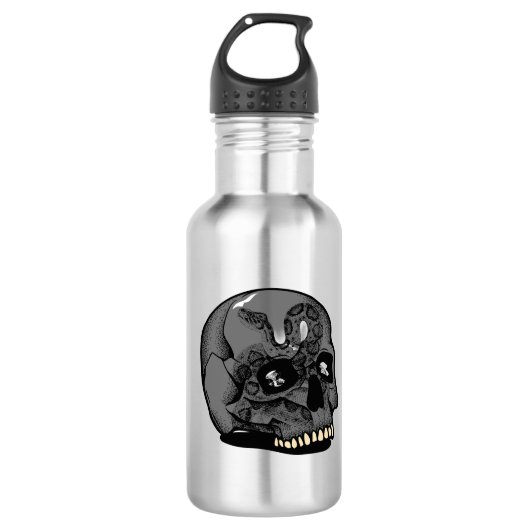 Edelstahl-Wasserflasche Edelstahlflasche (Vorderseite)