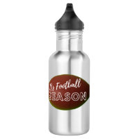 Edelstahl-Wasserflasche Es ist Fußballsaison
