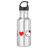 Edelstahl-Wasserflasche Kitty Edelstahlflasche (Vorderseite)