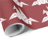 Edelstahl-Wasserflasche Papierkranich Geschenkpapier (Rolleneckpunkt)