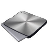 Edelstahlanpassbare Monogramm Laptopschutzhülle (Vorne Knopf)