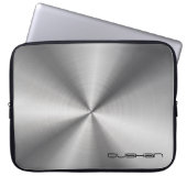 Edelstahlanpassbare Monogramm Laptopschutzhülle (Vorderseite)