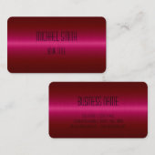 Edelstahlaussehen Visitenkarte (Vorne/Hinten)