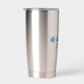 Edelstahlbecher mit blauem AMBS-Logo Thermobecher (Rechts)