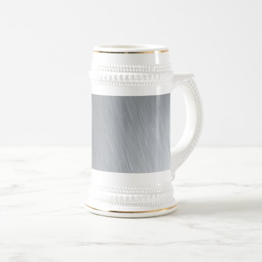 Edelstahlbeschaffenheit mit bierglas (VorderseiteRechts)