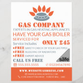 Edelstahlbrenner, Gasingenieur und Lieferantenwerb Flyer (Vorne)