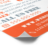 Edelstahlbrenner, Gasingenieur und Lieferantenwerb Poster (Ecke)