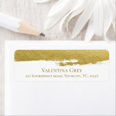 Edelstahlbürste mit goldfarbenem Pinselstrich, ele (Insitu)